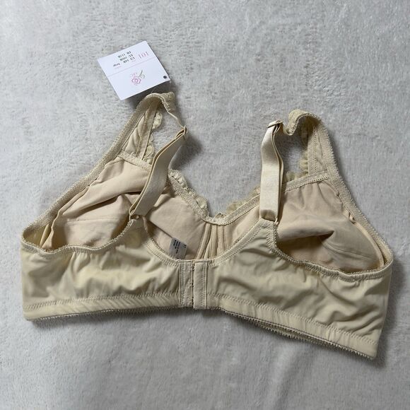 ABC 101 American Breast Care Mastectomy Bra Womens Sz 44B Beige Wireless NWT - Picture 5 of 10